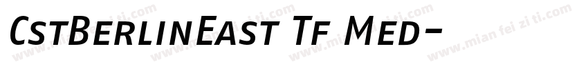 CstBerlinEast Tf Med字体转换